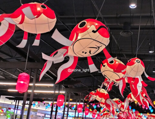 Lampion Karakter Ikan & Taman Lampion – Food Junction Grand Pakuwon – By Jezina Light