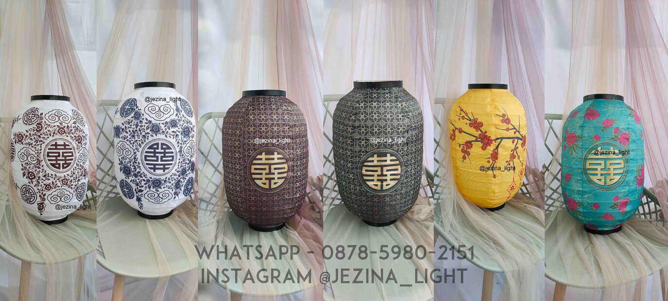 Lampion Gantung Motif Cetak Digital – By Jezina Light